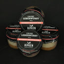 Glas grobe Leberwurst